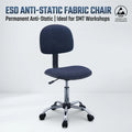 KEXING ESD Fabric Chair Antistatic Breathable Laboratory Chair Stool Ergonomic Adjustable Height Industrial Seating Workshop