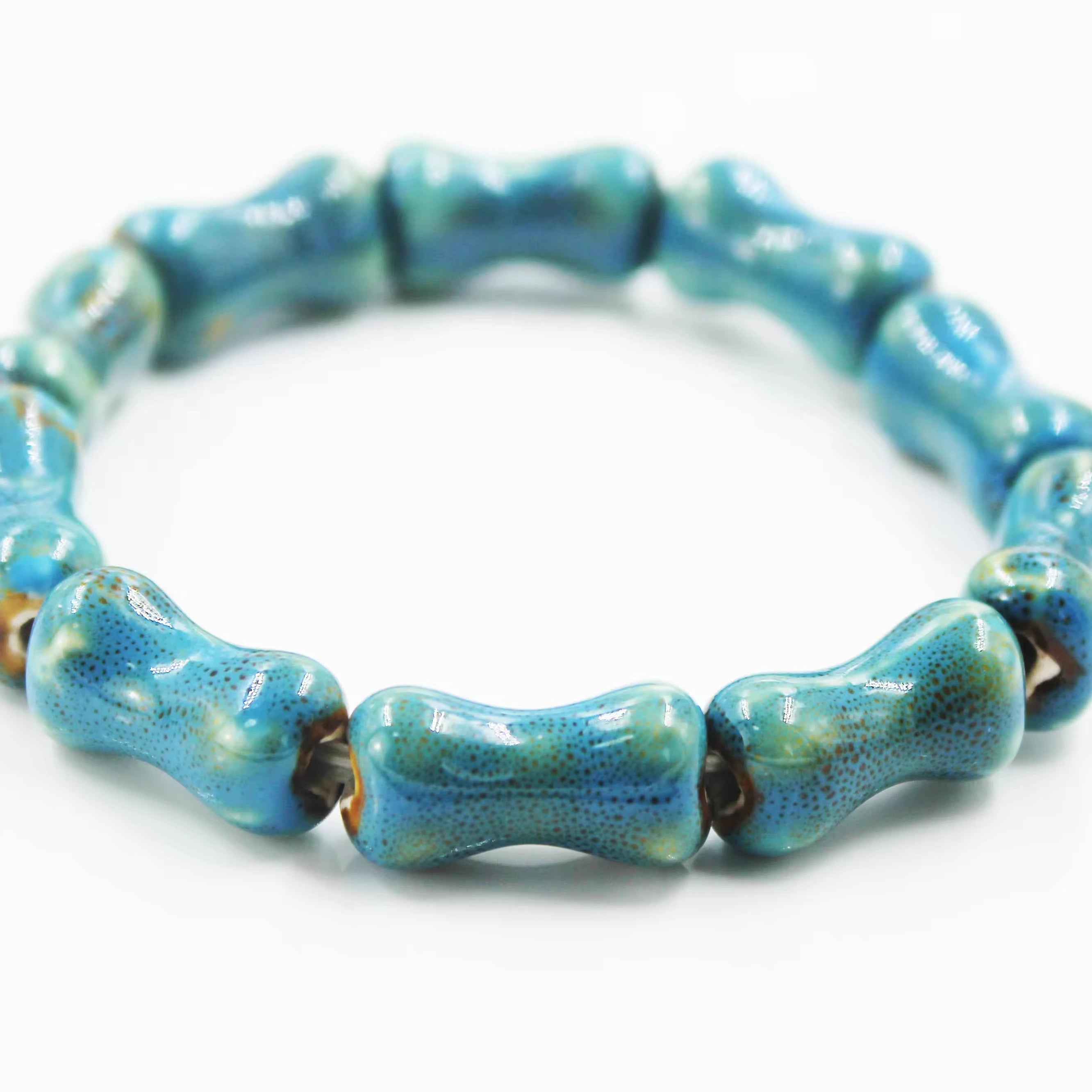 BMZ 2025 Hand Made Manual Braided Ceramic Jewelry Ceramic Germanium Bracelet