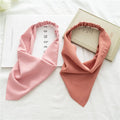 MIO New Arrival Elastic Head Band Girls Triangle Head Scarves Silkly Hair Wrap Bandanas