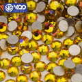 VDD 351 Magma-Citrine SS6-SS30 Glass Rhinestones Crystal Flat Back Glitter Stones Diamond for Nail Art DIY Crafts Accessories
