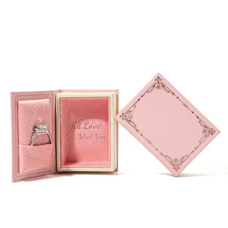 Portable Vintage Jewelry Box for Rings Pendants Earrings for Rings Storage Small and Handheld