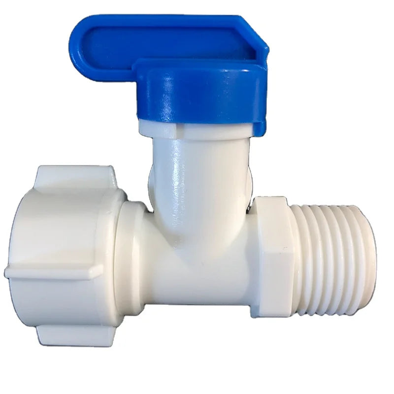Yenvqee Manual Water Purifier Accessories Plastic Three-Way Ball Quick Fittings Connector Valve with Water Inlet