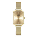 Hannah Martin Watch Manufacturers Private Label Silm Stainless Steel Straps Hand Watch Square Dial Minimalist Watch for Woman