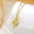 Clavicle Chain Love Double Heart Diamond Stone Pendant Ladies Mom Heart Necklaces  Customized Photo