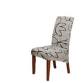 Floral Jacquard Printed Machine Washable Removable Chair Covers Universal Size Stretch for Living Room & Dining Room