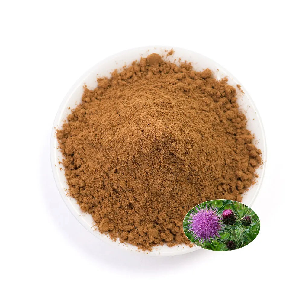 Durlevel Organic Silymarin Powder Herbal Extract Anti-Aging Liver Health Support for Adult Use