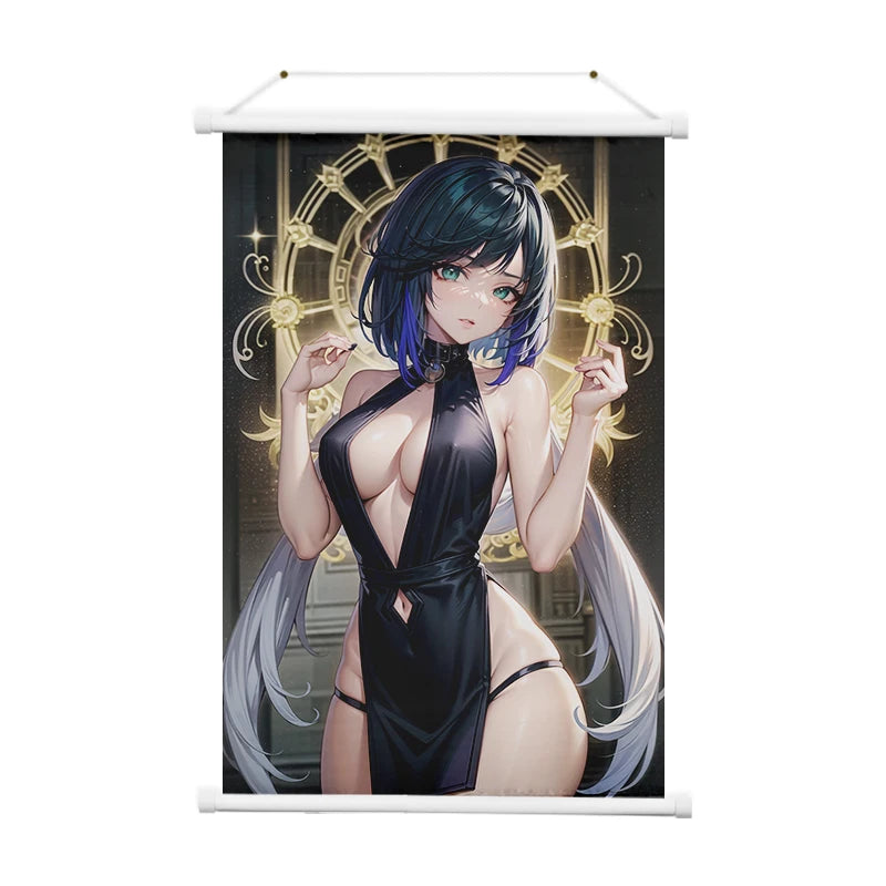 Genshin Impact Customized Size Wall Scroll Hanging Indoor Outdoor Anime Banner Anime Hanging Poster Otuka