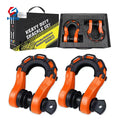 Hls Heavy Industry 3/4" 8 ton off-road vehicle trailer hook rescue American forged Carbon Steel bow shackle