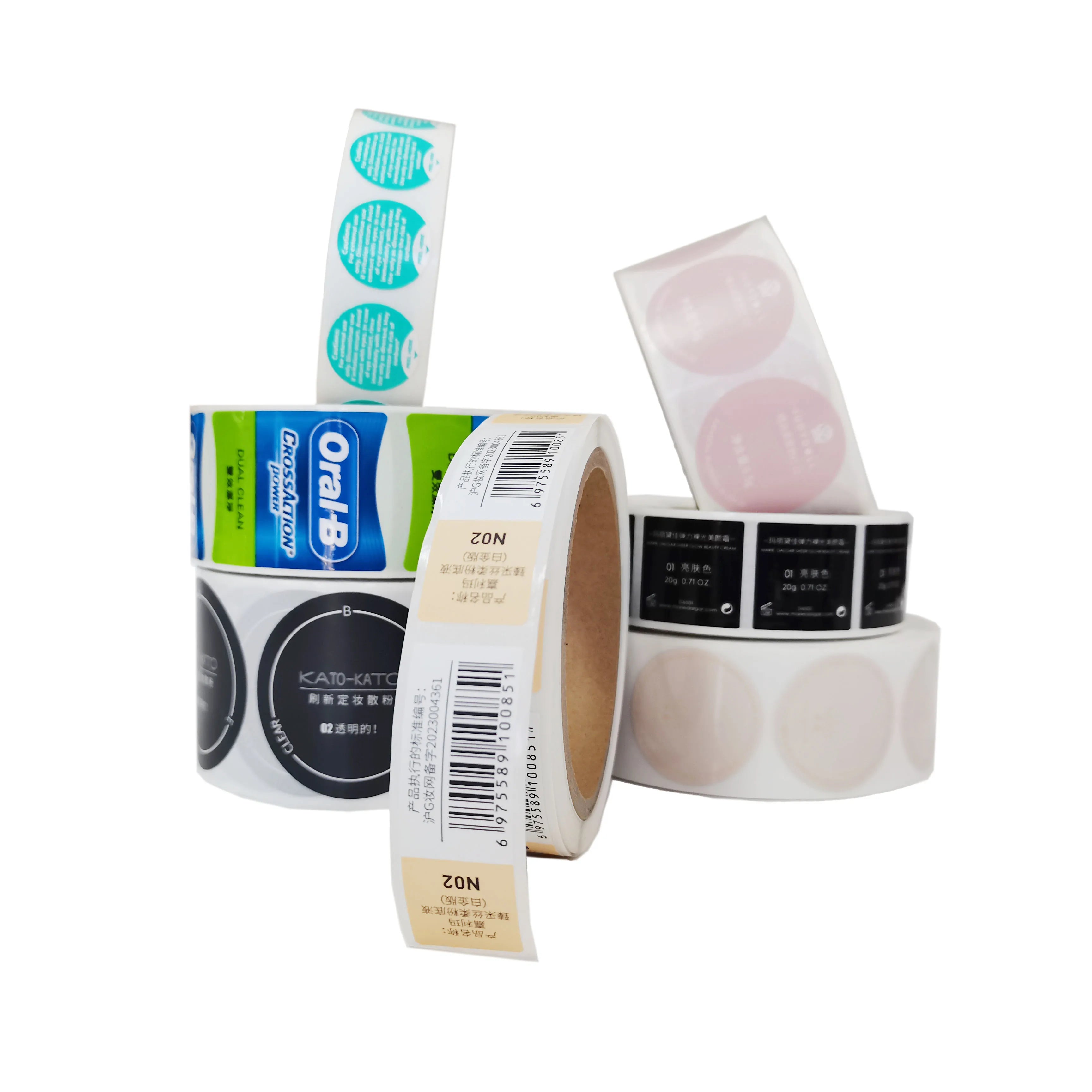 Custom Logo Body Care Waterproof Packaging Labels for Beauty Products Bottle Stickers