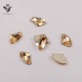 YANRUO 3256 Golden Shadow All Size  Galactic  Strass Flat Back Two Holes Sew on Rhinestones Crystal for Dance Dresses