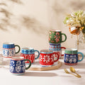 Wholesale Hand Painted Pastoral Large Capacity Ceramic Coffee Mug Creative Office Household Big Belly Cup