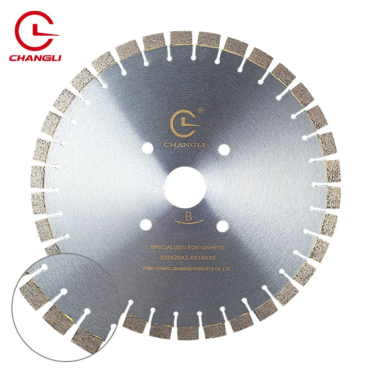 Hot Sale Industrial Laser Silver Edge OEM Blade Ti-coated Saw Blade for Granite/Stone Cutting