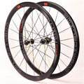 RUJIXU 700C V/Carbon Fiber Bicycle Wheelset with Aluminum Alloy Rim and V Brake System for Road Riding