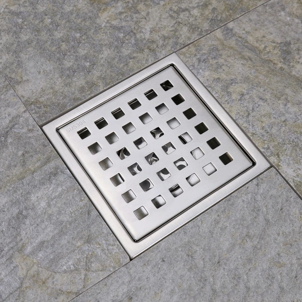 Cover Square Grate Kitchen Toilet Floor Drain Bathroom Shower Floor Drains