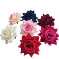 Wholesale 6cm 8cm 10cm Velvet Rose Heads Artificial Flower Head Roses for Flower Wall Arrangement