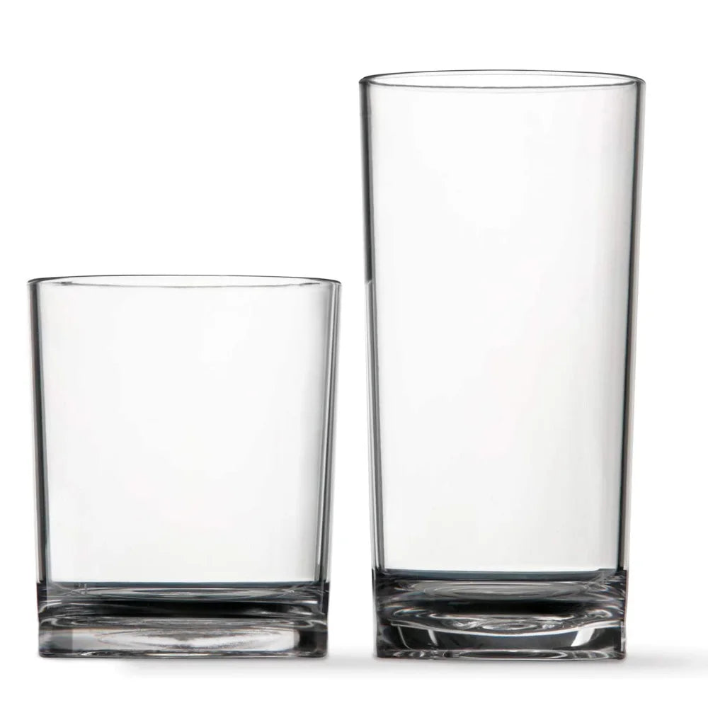 Large Glass Cup 12 Ounce and 16 Ounce Clear Water Coffee Tea Glass Round Cup