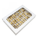 Rhinestone Stainless Steel Finger Ring for Woman & Rhinestone Golden 6mm 36PCs/Box