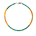 100% Natural Turquoise amber 925 Sterling Silver handmade Necklace