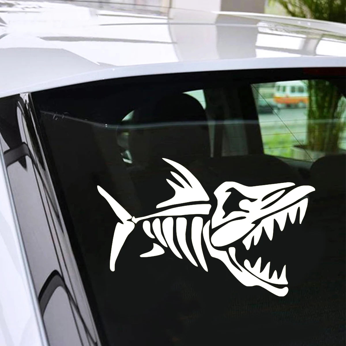 Shark Bone Sticker Car Laptop Fishing Boat Truck Window Truck Vinyl Decal Gift Die Cut Decals Latop Window Glass Vinyl Sticker