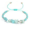 New Hand-woven Stone Bracelet Colorful Irregular rubble and Rice Beads Mixed Beaded Bracelet Sets