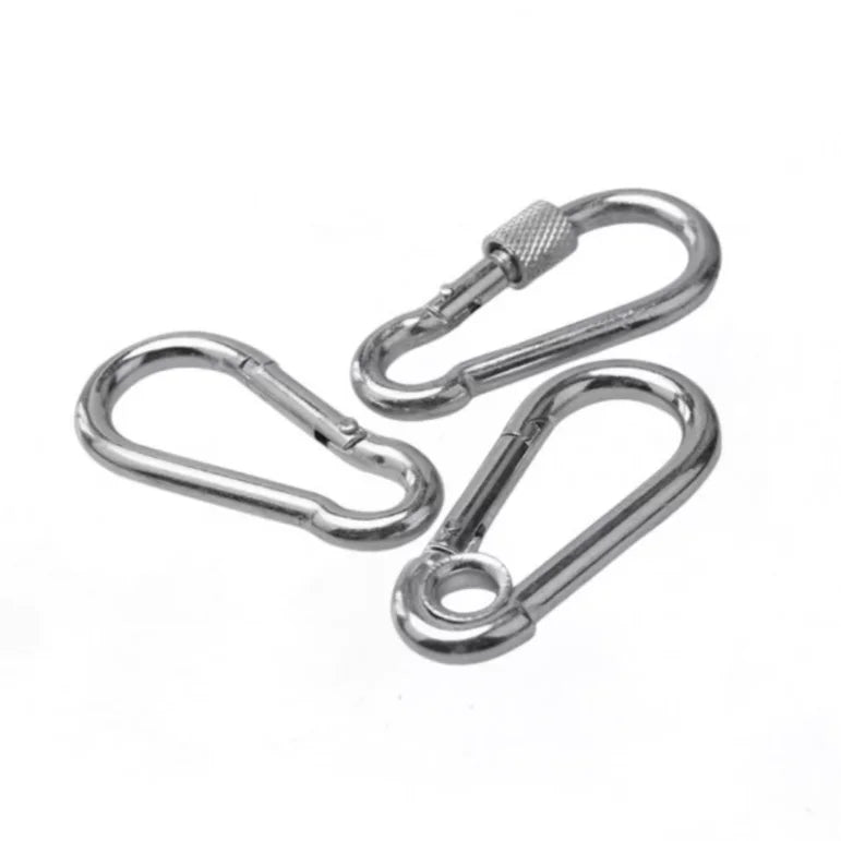 Stainless Steel 304 316 Karabiner Snap Fast Link Oval Carabiner with Nut