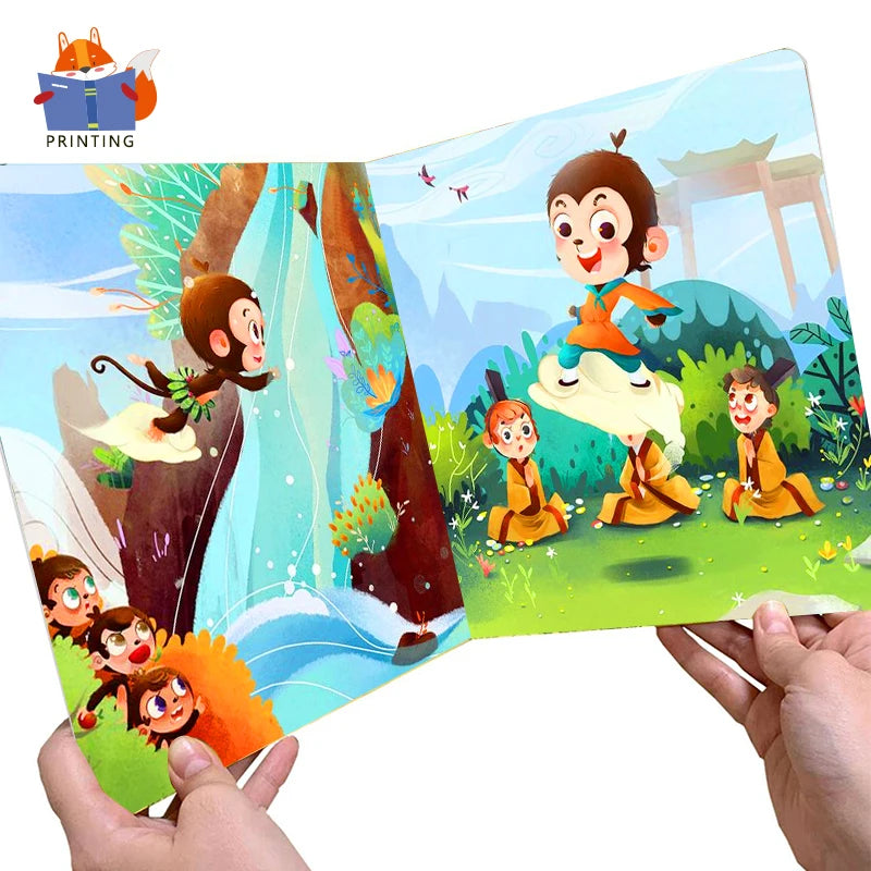 Customized Colorful Story Brochures Perfect Binding Business Paper Cute Hardcover Fairy Tale Children Custom Size Printed