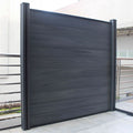 Customizable 6*6ft WPC Outdoor Privacy Fence Easily Assembled 2-Sided Deep Embossed PVC Composite Panel Board for Garden 3D