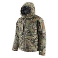 Tactical Windproof Jacket M65 Camouflage Tactical Thickened Coat Cold Weather Outdoor Puffer Camping Hunting Snow
