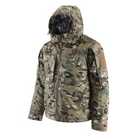 Tactical Windproof Jacket M65 Camouflage Tactical Thickened Coat Cold Weather Outdoor Puffer Camping Hunting Snow