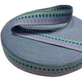 V-shaped Pattern Jacquard Polyester Webbing 2 Inch/1.5 Inch Rainbow Ukulele Strap