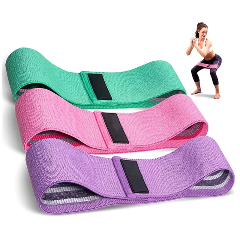 Fabric Resistance Band Cheap Hot Selling Three Piece Resistance Band Exercise Hip Resistance Band