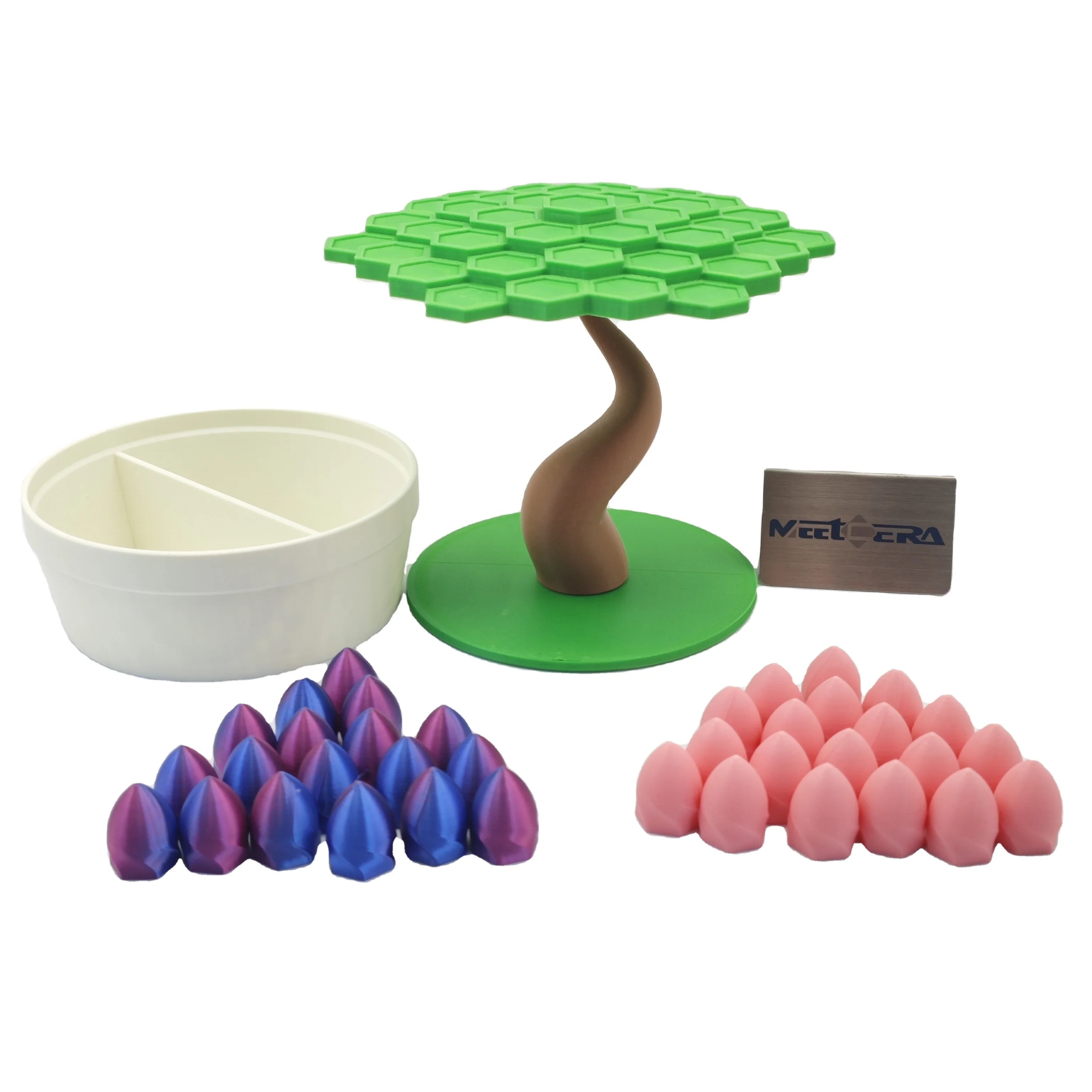 Stainless Steel 3D Printed Bonsai Tree Balancing Game Houseplant Game