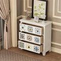 Vintage Solid Wood Cabinet with 9 Drawers European Design Recycled Industrial Furniture for Living Room
