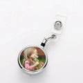 Retractable Badge Holder Sublimation Custom Badge Reel Blank Badge Key Card Name Tag Holder