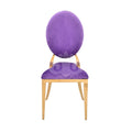 Support Multiple Customized Services Modern Luxury Dining Chair Stainless Steel Gold Wedding Banquet Restaurant Events