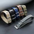 Outdoor Eco-Friendly Khaki Color Nylon Watch Bands Fabric Band 20mm 22mm Woven Fashion Sport Nylon Hemp Watch Strap