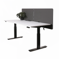 New Design Ready to Use PET Board Polyester Board 120x60(40+20) Desk Privacy Dividers with Brackets Desk Partition Screen