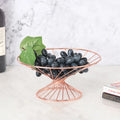 Fruit Basket Geometric Fruit Vegetable Wire Kitchen Storage Basket Metal Bowl Kitchen Storage Container