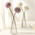 M246  Factory Price Decoration Single Stem Ping Pong Chrysanthemum Artificial Dandelion Flowers
