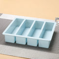 4 Grids Long Strip Rectangle Shape Silicone Ice Cube Mould Diy Silicone Ice Tray Ice Making Mold