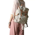 BEARKY 2025 Vintage Style Women's School Backpack Fashion Vacuum Waterproof with Zipper Closure Laptop Backpack