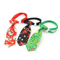 Cross Border New Pet Accessories Spot Wholesale Adjustable Christmas Cat Dog Bow Tie and Collar