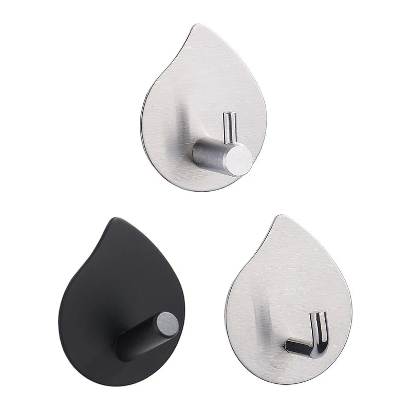 Wall Mount Brass Towel Hook with Water Droplets Design Eco-Friendly Key and Coat Hooks for Tools