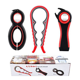 Snowboy Multi-functional Eco-Friendly Stainless Steel Kitchen Manual Can Opener Jar Opener Beer Bottle Opener Set of 3