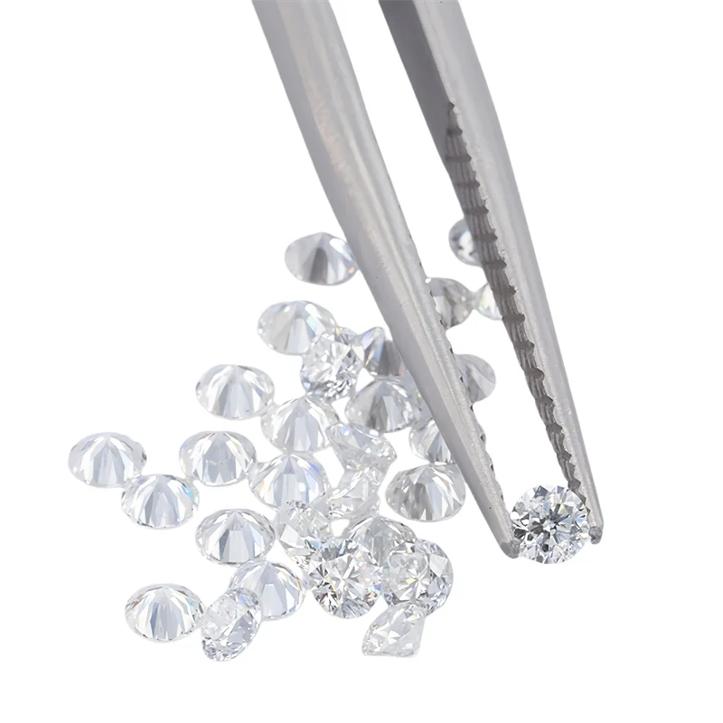 Wholesale Diamond Loose 0.003-1CT Round DEF VS-VVS Real Lab Diamond 0.8-6.4MM HPHT Lab Grown Diamond