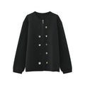 Autumn and Winter Solid Color Button Knit Sweater Fashion Loose Zip Knit Cardigan Knitted Sweater Cardigan for Men