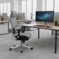 2025 Full Mesh Fabric Lift Chair Recliner Adjustable Headrest Swivel Power Tilt Gliding Base Ergonomic Office Chair Commercial