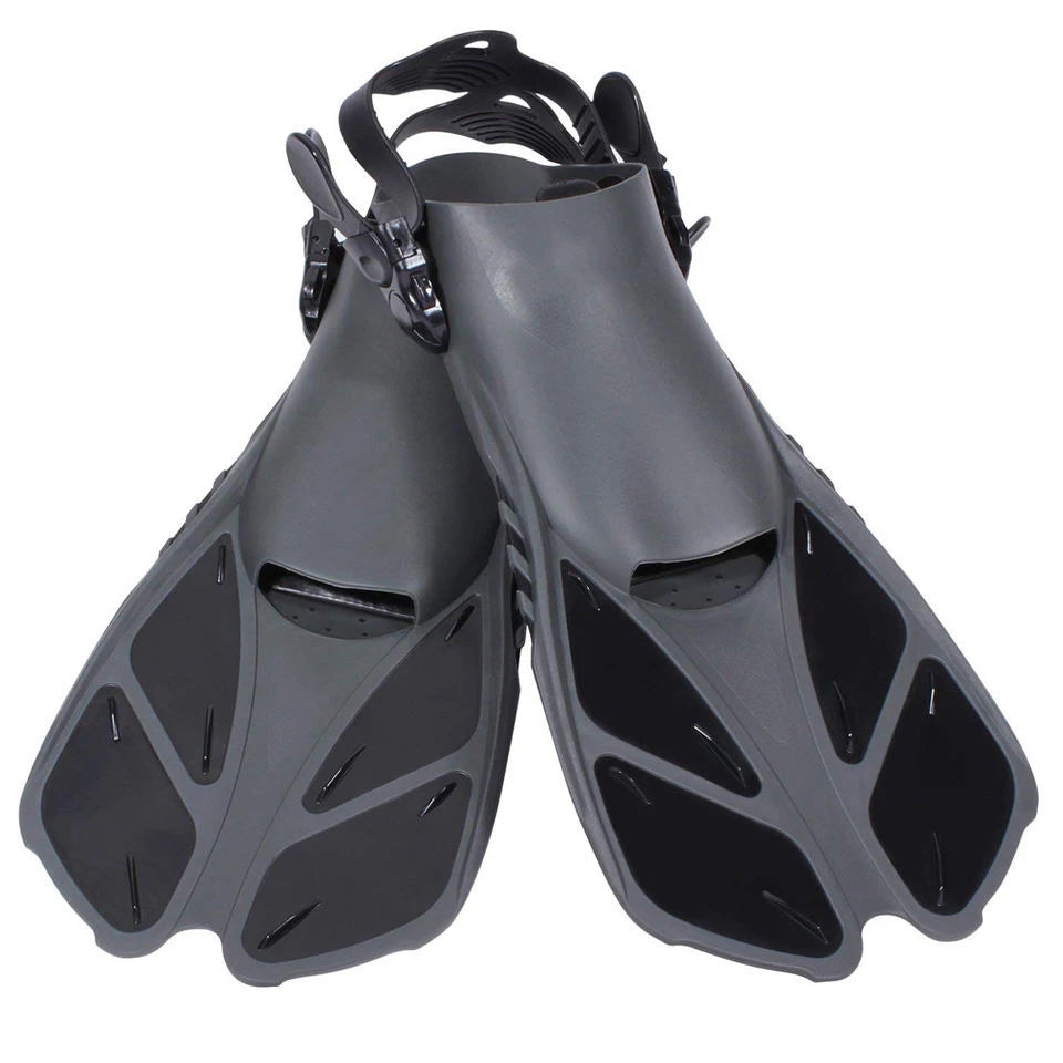 Hot Factory Price Adults Open Heel Short Blade Swimming Diving Snorkeling Flipper Fins