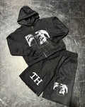 Free Tax  DTG Printing Heavyweight Oversized Ripped Streetwear Men Custom Sun Faded Distressed Vintage Acid Wash Pullover Hoodie