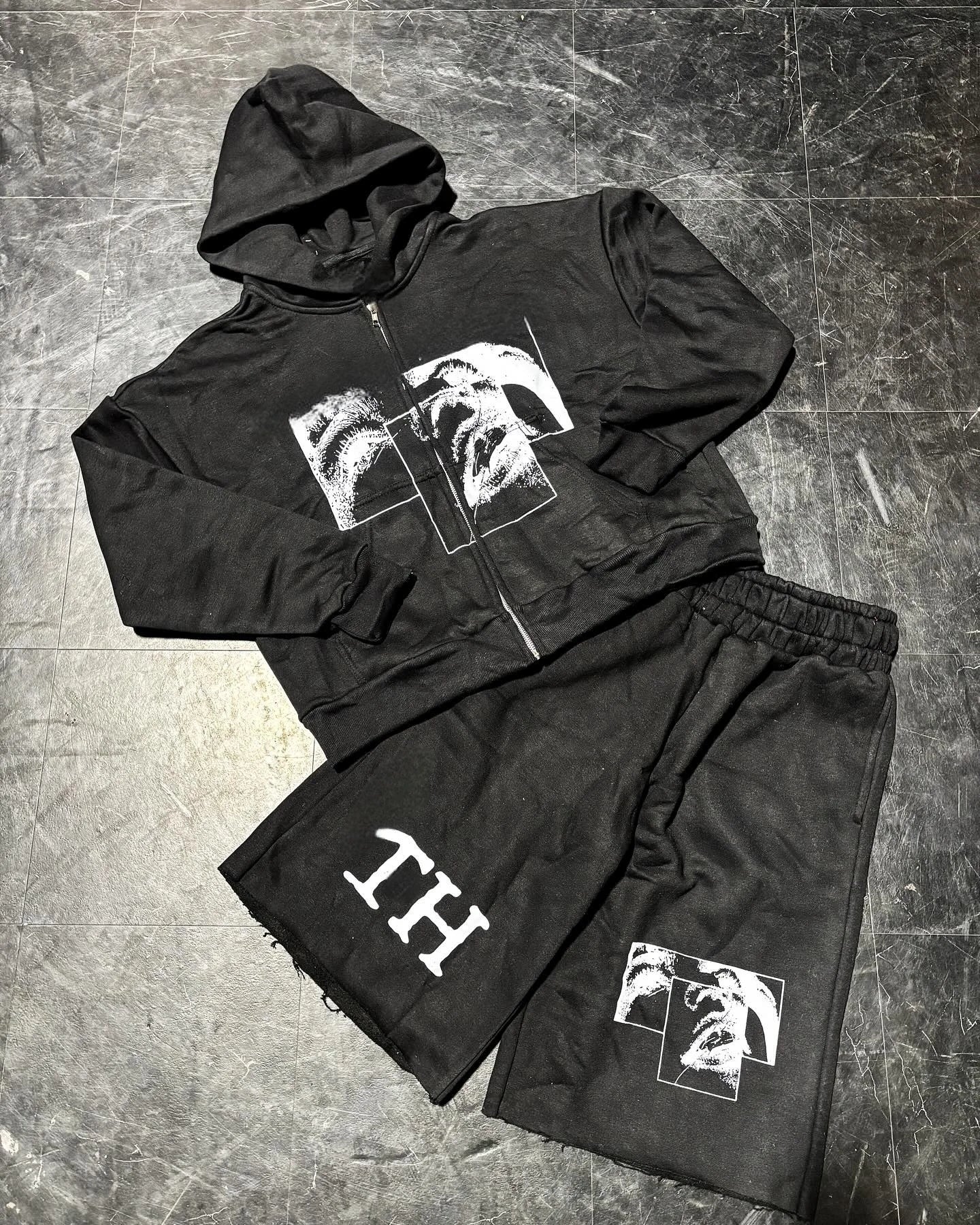 Free Tax  DTG Printing Heavyweight Oversized Ripped Streetwear Men Custom Sun Faded Distressed Vintage Acid Wash Pullover Hoodie
